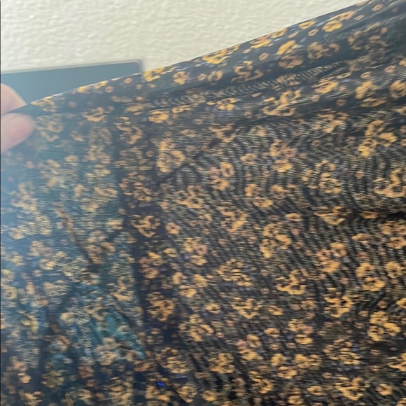 Free People Blue Bishop Sleeve Casual Gown - Picture 3 of 4